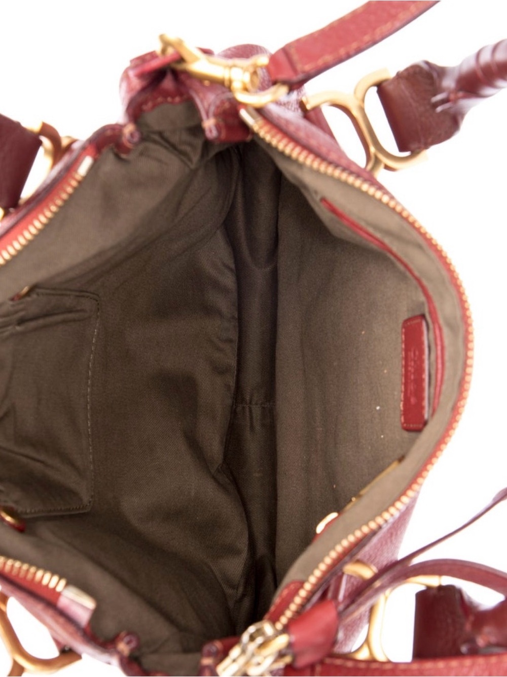Chloe Marcie Crossbody in a stunning Deep red - Medium Double Carry - Picture 5 of 5
